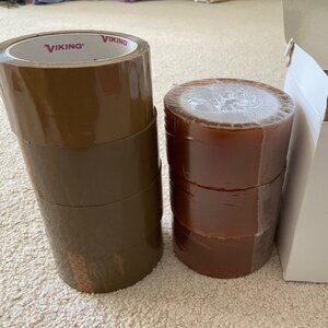 - 7 heavy duty Cellulose packing tape rolls strong clear easy tear 50mmx 60 mm